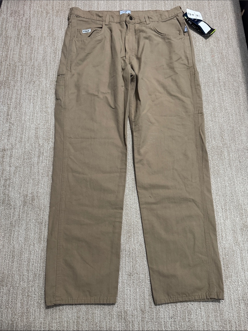 Tyndale FRMC Pants Men 38x34 Brown Flame Resistant Straight Leg Workwear